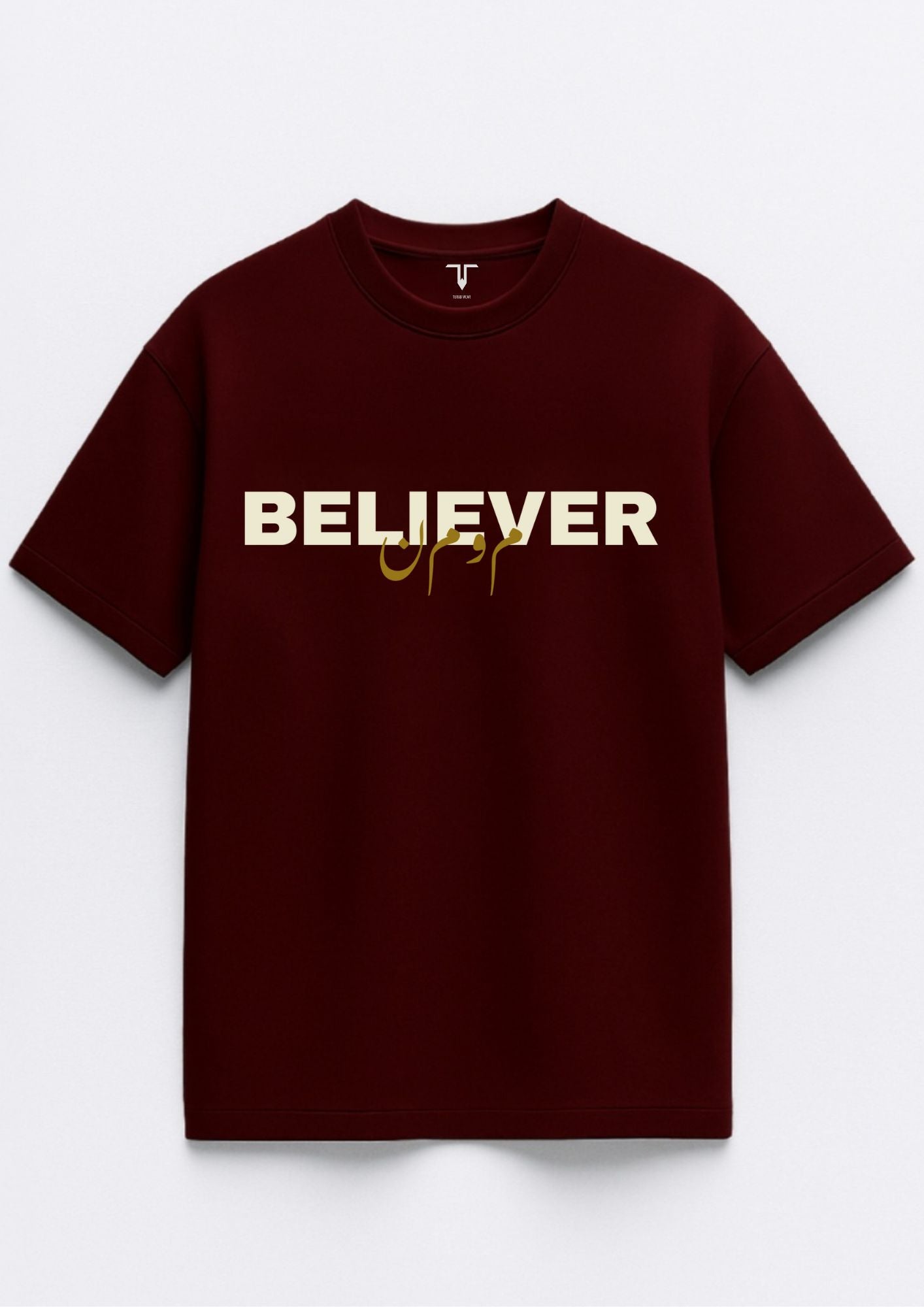 Unisex Maroon Oversized Tee