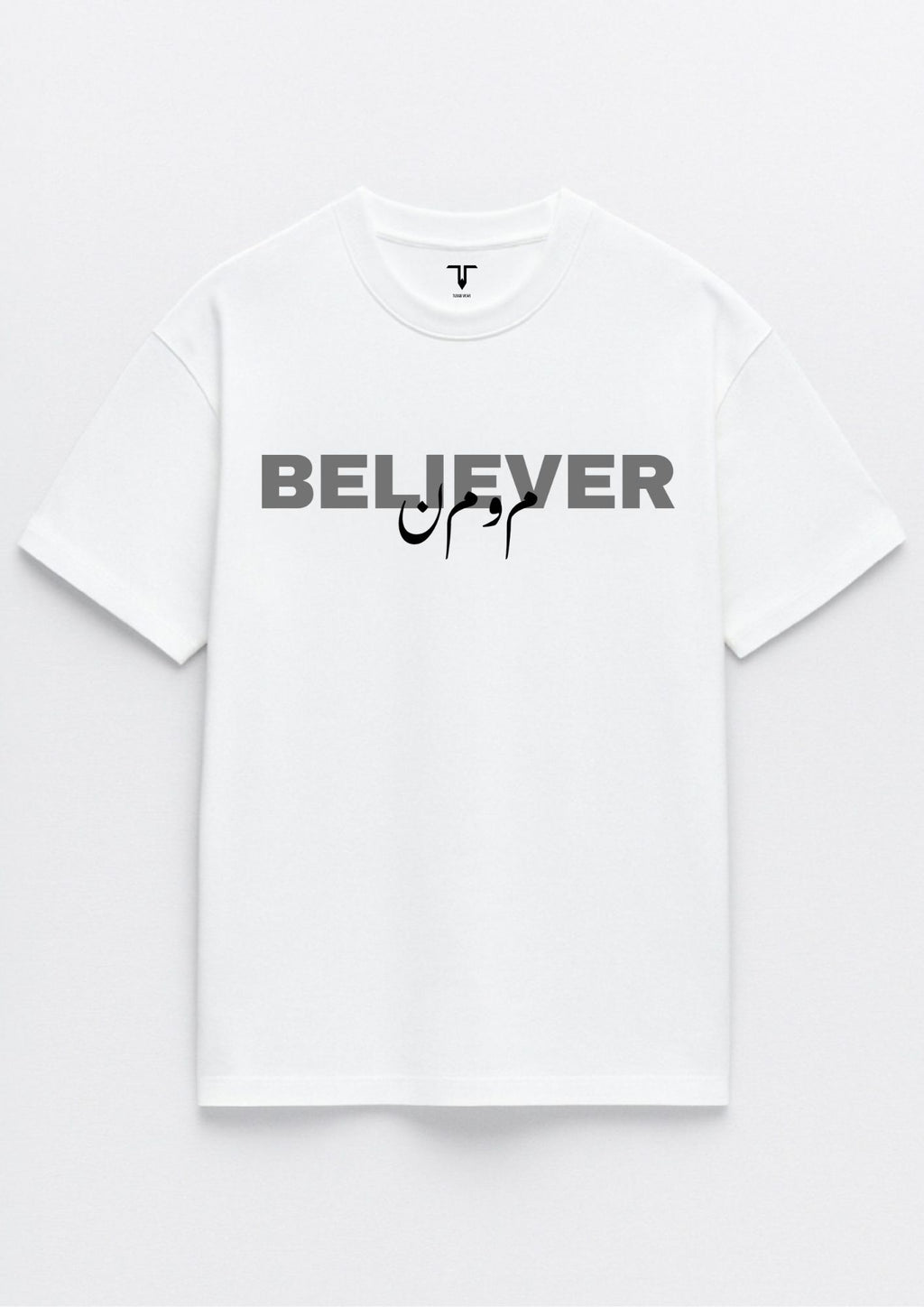 Unisex White Oversized Tee