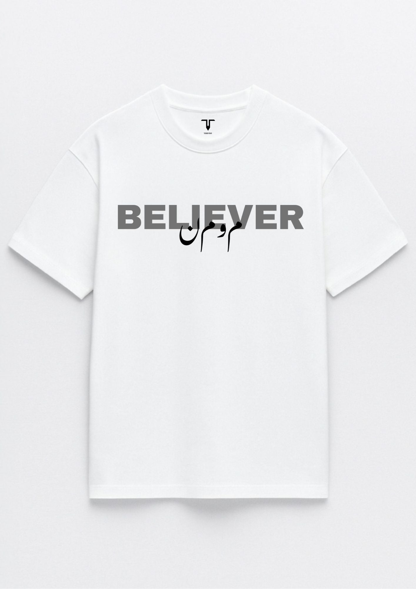 Unisex White Oversized Tee